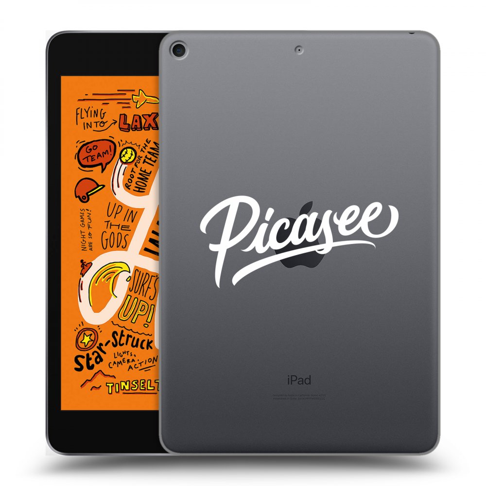 Picasee silikónový prehľadný obal pre Apple iPad mini 2019 (5. gen) - Picasee - old logo - white