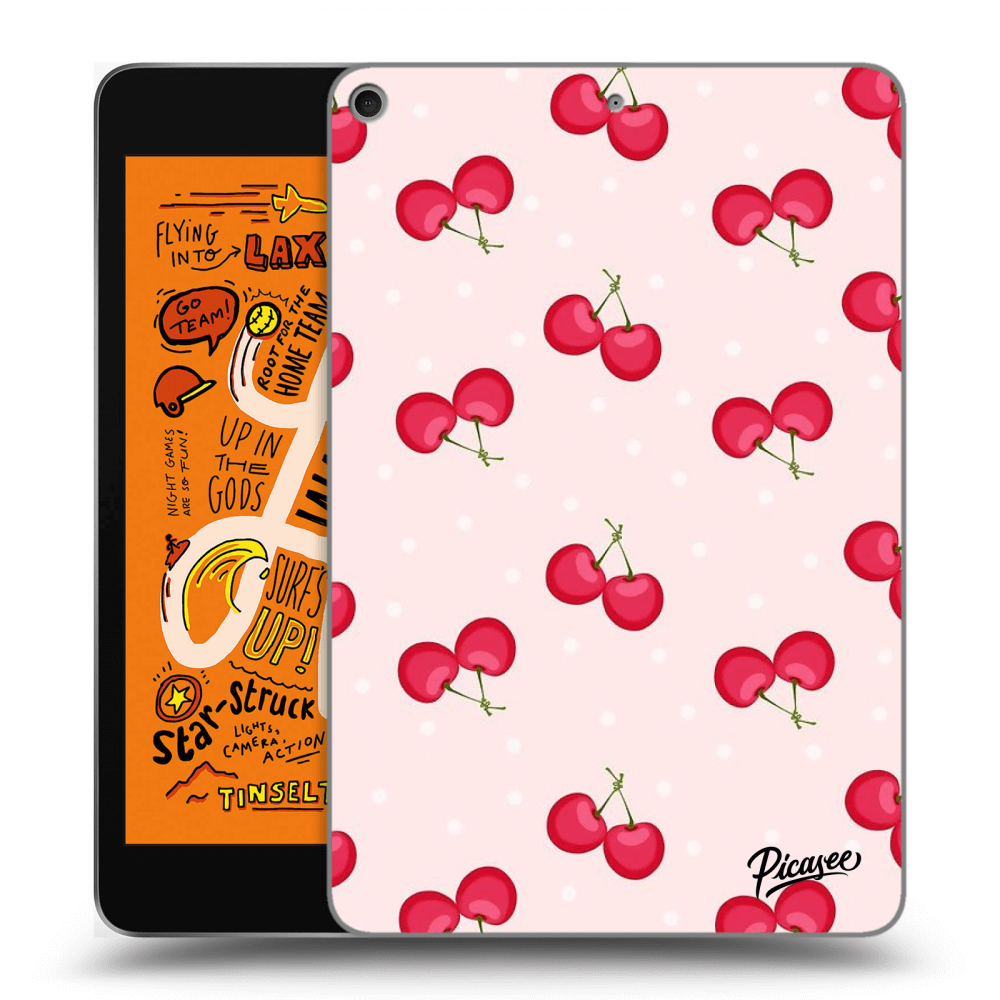 Picasee silikónový prehľadný obal pre Apple iPad mini 2019 (5. gen) - Cherries