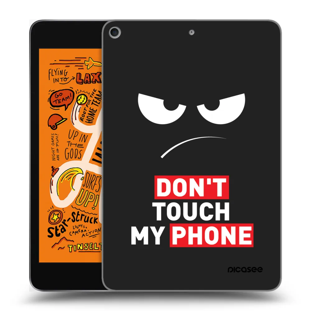 Picasee silikónový čierny obal pre Apple iPad mini 2019 (5. gen) - Angry Eyes - Transparent