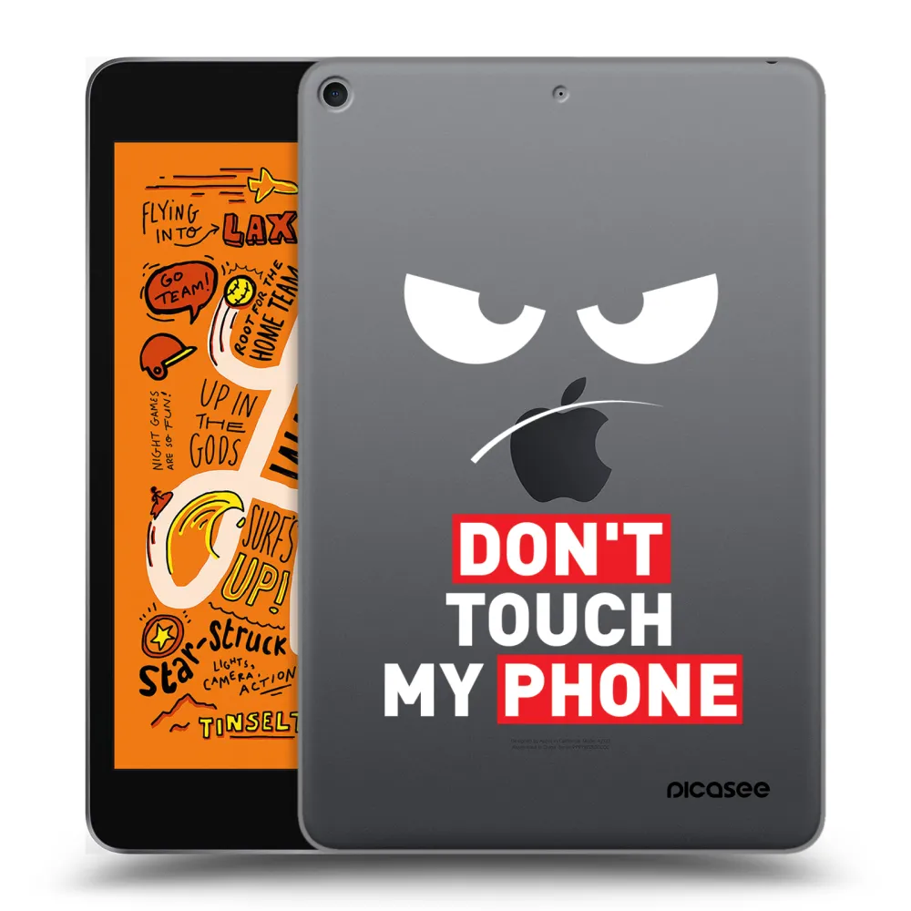 Picasee silikónový prehľadný obal pre Apple iPad mini 2019 (5. gen) - Angry Eyes - Transparent
