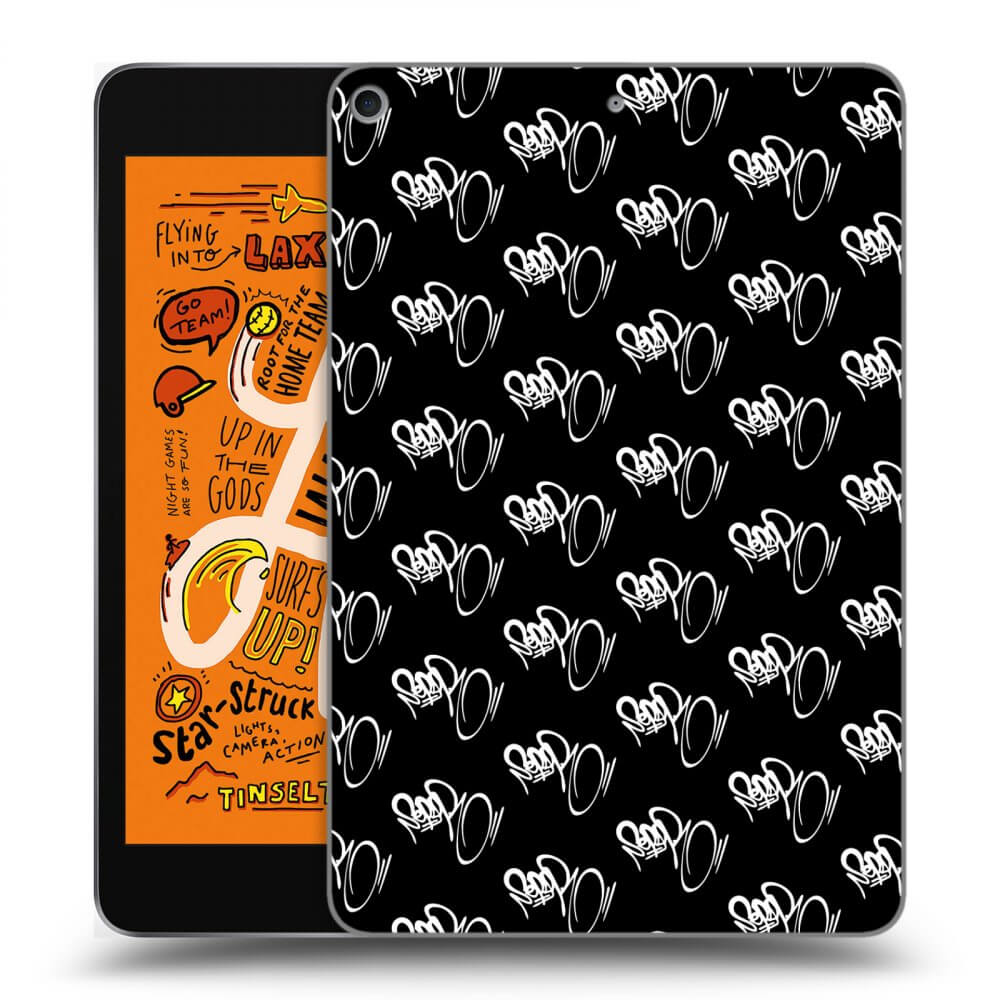 Picasee silikónový čierny obal pre Apple iPad mini 2019 (5. gen) - Separ - White On Black