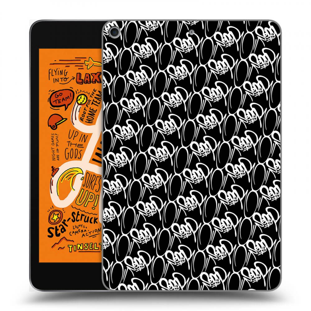 Picasee silikónový čierny obal pre Apple iPad mini 2019 (5. gen) - Separ - White On Black 2
