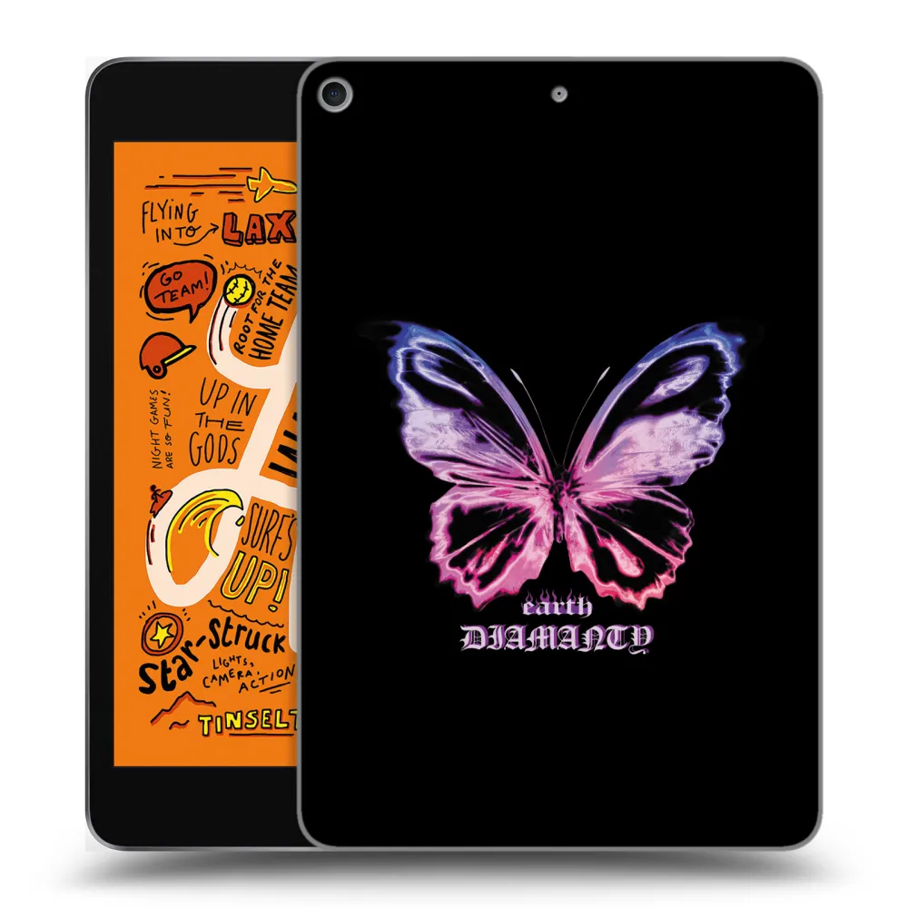 Picasee silikónový prehľadný obal pre Apple iPad mini 2019 (5. gen) - Diamanty Purple