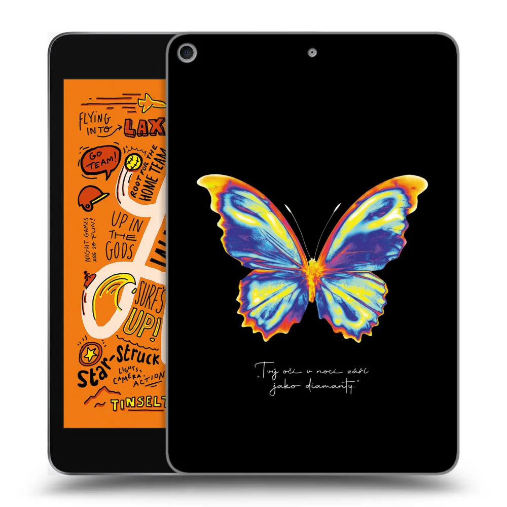Picasee silikónový prehľadný obal pre Apple iPad mini 2019 (5. gen) - Diamanty Black
