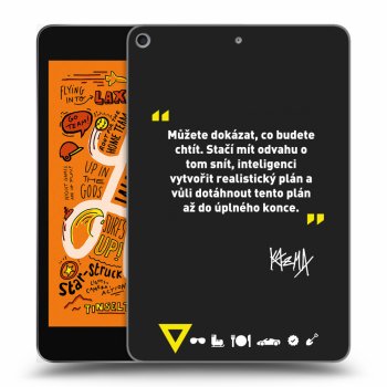 Picasee silikónový čierny obal pre Apple iPad mini 2019 (5. gen) - Kazma - MŮŽETE DOKÁZAT, CO BUDETE CHTÍT