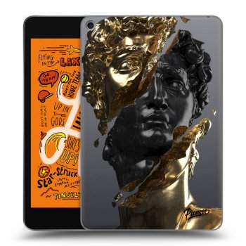 Picasee silikónový prehľadný obal pre Apple iPad mini 2019 (5. gen) - Gold - Black