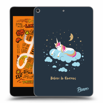 Picasee silikónový čierny obal pre Apple iPad mini 2019 (5. gen) - Believe In Unicorns
