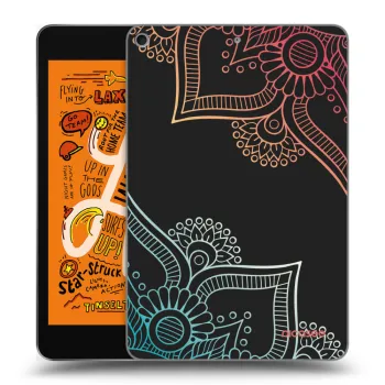 Picasee silikónový čierny obal pre Apple iPad mini 2019 (5. gen) - Kvetinový vzor