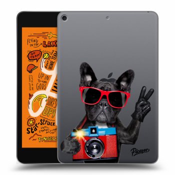 Picasee silikónový prehľadný obal pre Apple iPad mini 2019 (5. gen) - French Bulldog