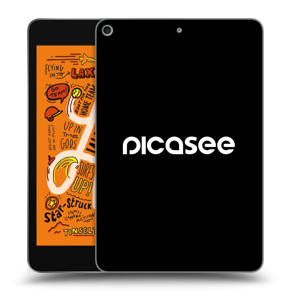 Picasee silikónový čierny obal pre Apple iPad mini 2019 (5. gen) - Picasee - new logo - white