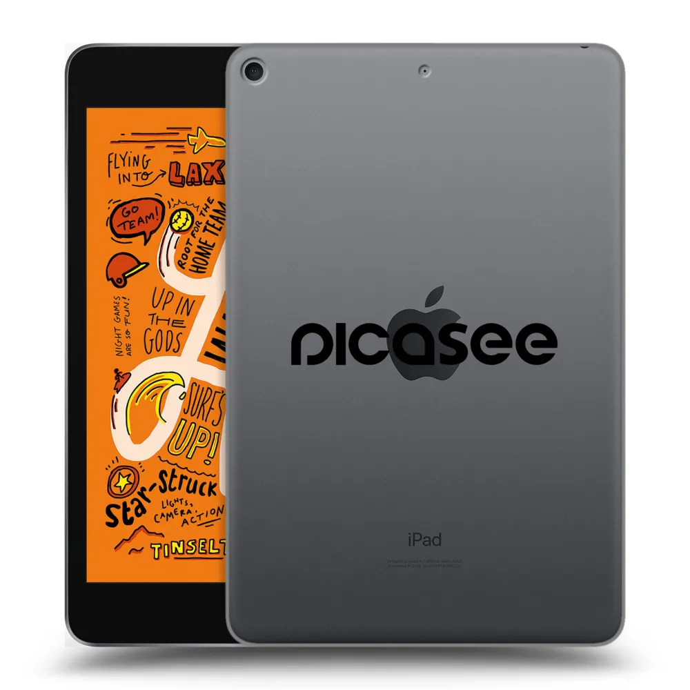 Picasee silikónový prehľadný obal pre Apple iPad mini 2019 (5. gen) - Picasee - new logo - black