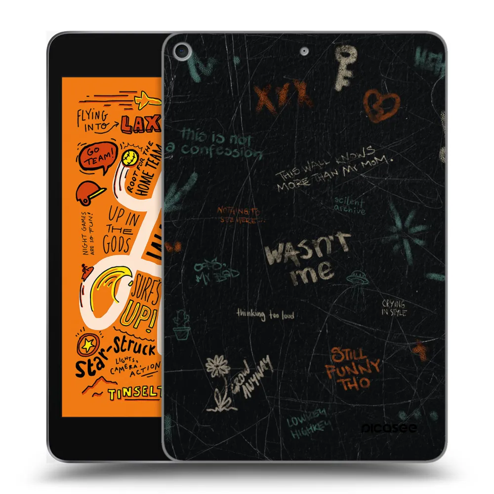 Picasee silikónový prehľadný obal pre Apple iPad mini 2019 (5. gen) - CONFESSION