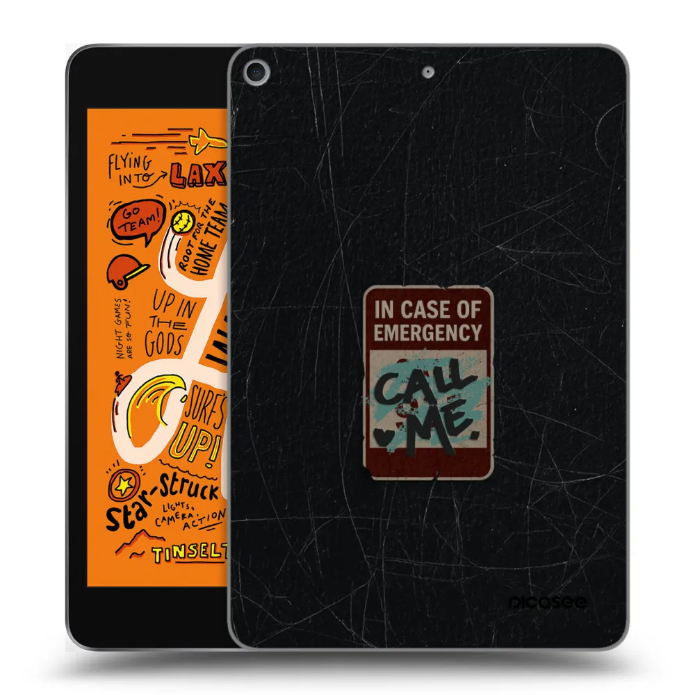 Picasee silikónový prehľadný obal pre Apple iPad mini 2019 (5. gen) - EMERGENCY