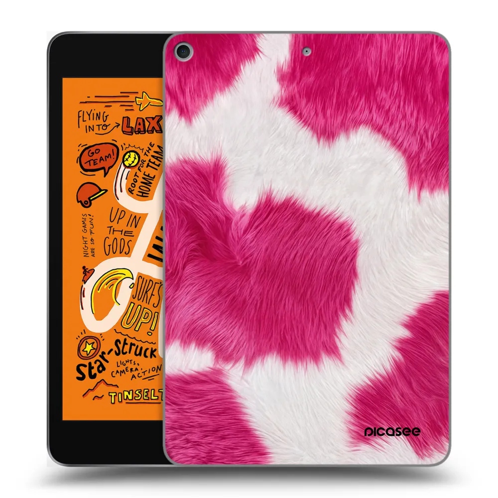 Picasee silikónový prehľadný obal pre Apple iPad mini 2019 (5. gen) - Pink Moo