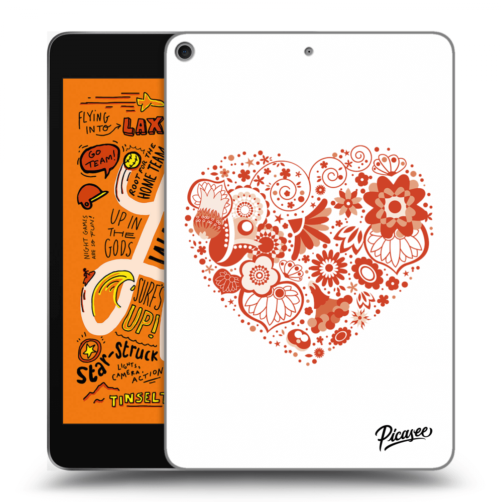 Picasee silikónový prehľadný obal pre Apple iPad mini 2019 (5. gen) - Big heart