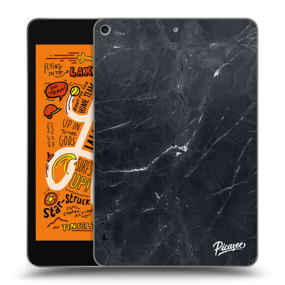 Picasee silikónový čierny obal pre Apple iPad mini 2019 (5. gen) - Black marble