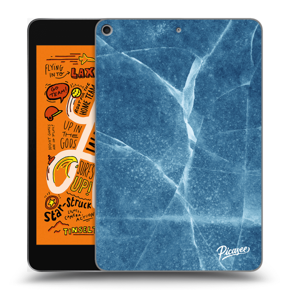 Picasee silikónový čierny obal pre Apple iPad mini 2019 (5. gen) - Blue marble