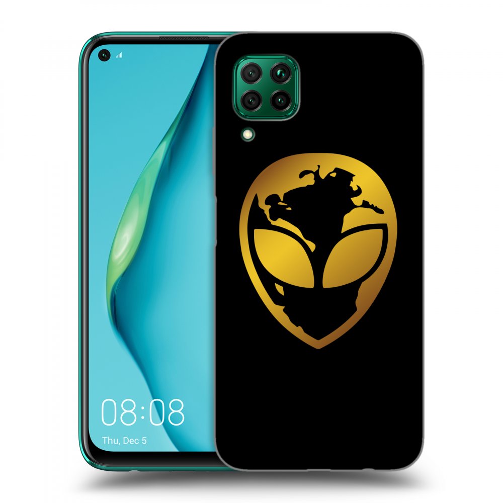Picasee ULTIMATE CASE pro Huawei P40 Lite - EARTH - Gold Alien 3.0