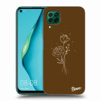 Picasee ULTIMATE CASE pro Huawei P40 Lite - Brown flowers