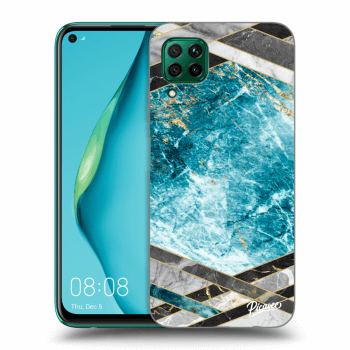Picasee ULTIMATE CASE pro Huawei P40 Lite - Blue geometry