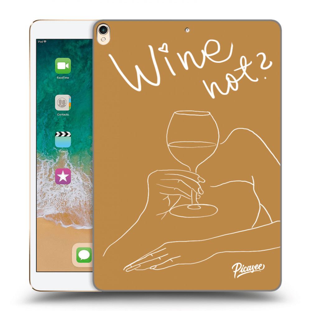 Picasee silikónový prehľadný obal pre Apple iPad Pro 10.5" 2017 (2. gen) - Wine not