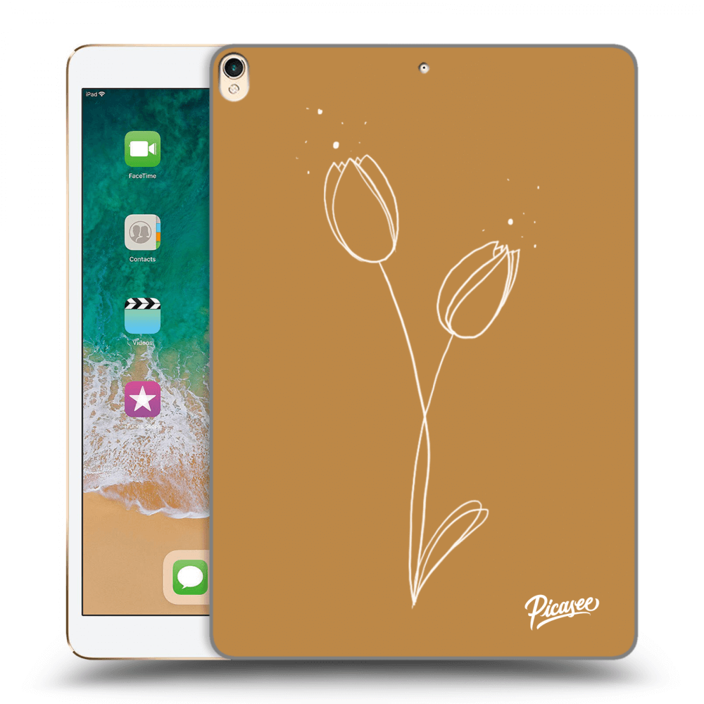 Picasee silikónový prehľadný obal pre Apple iPad Pro 10.5" 2017 (2. gen) - Tulips