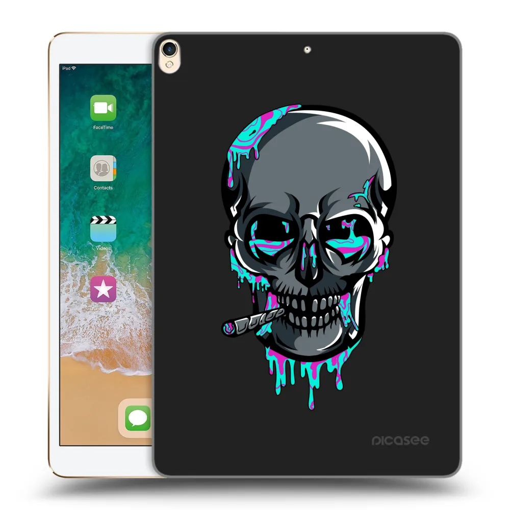 Picasee silikónový čierny obal pre Apple iPad Pro 10.5" 2017 (2. gen) - EARTH - Lebka 3.0
