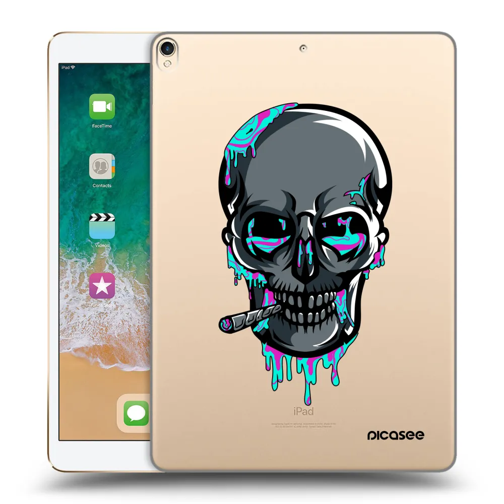 Picasee silikónový prehľadný obal pre Apple iPad Pro 10.5" 2017 (2. gen) - EARTH - Lebka 3.0