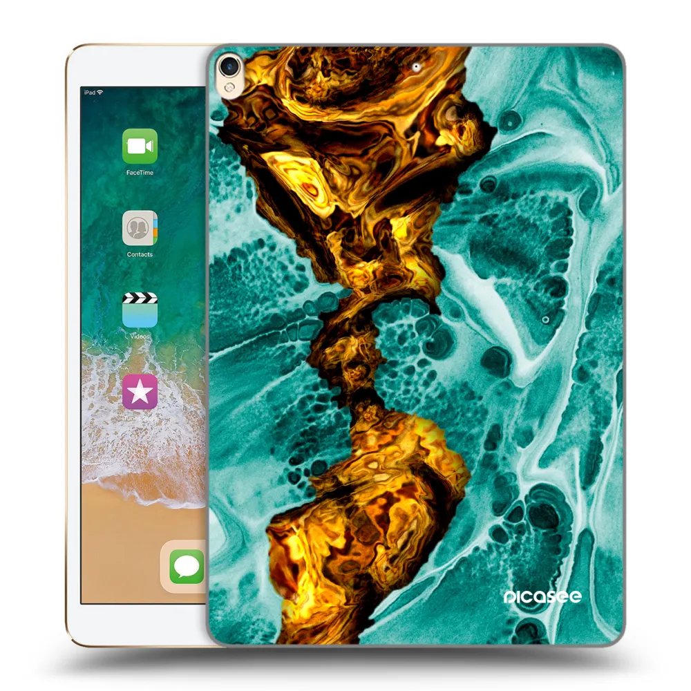 Picasee silikónový prehľadný obal pre Apple iPad Pro 10.5" 2017 (2. gen) - Goldsky