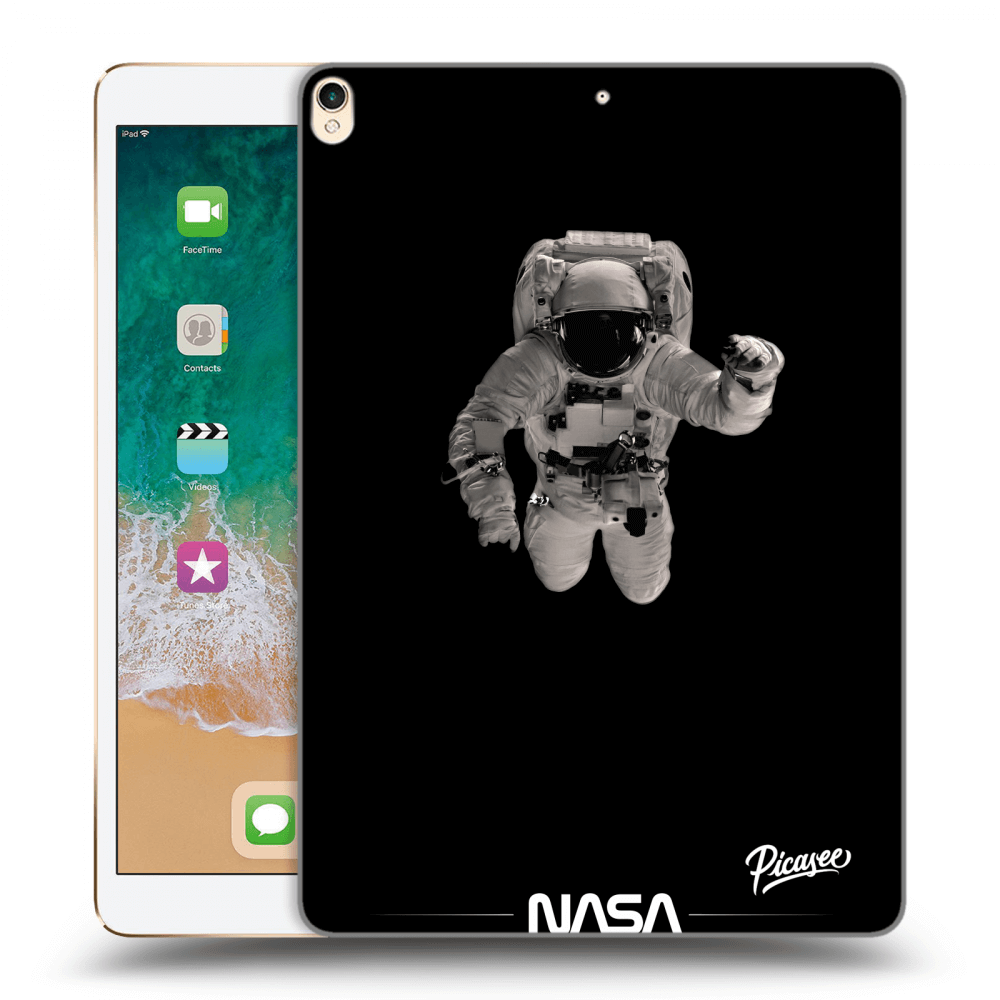 Picasee silikónový čierny obal pre Apple iPad Pro 10.5" 2017 (2. gen) - Astronaut Minimal