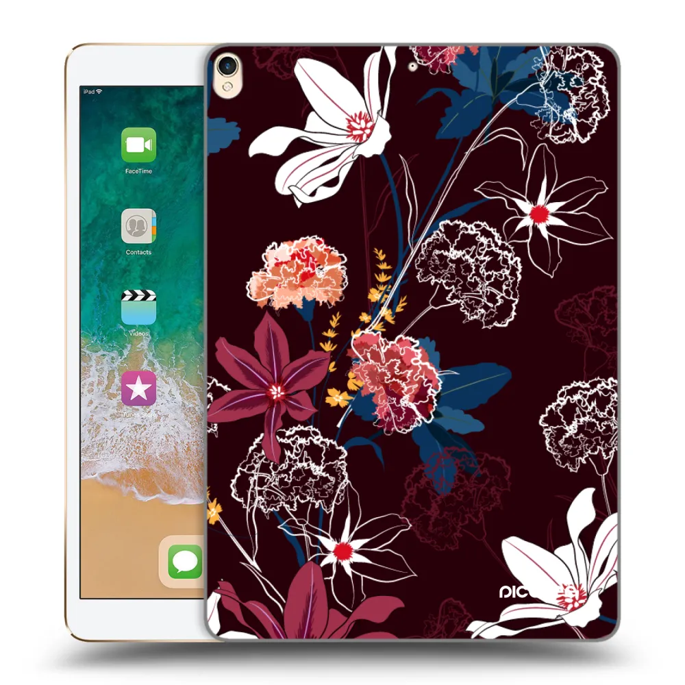 Picasee silikónový prehľadný obal pre Apple iPad Pro 10.5" 2017 (2. gen) - Dark Meadow