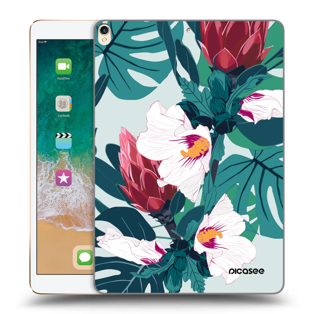 Picasee silikónový prehľadný obal pre Apple iPad Pro 10.5" 2017 (2. gen) - Rhododendron