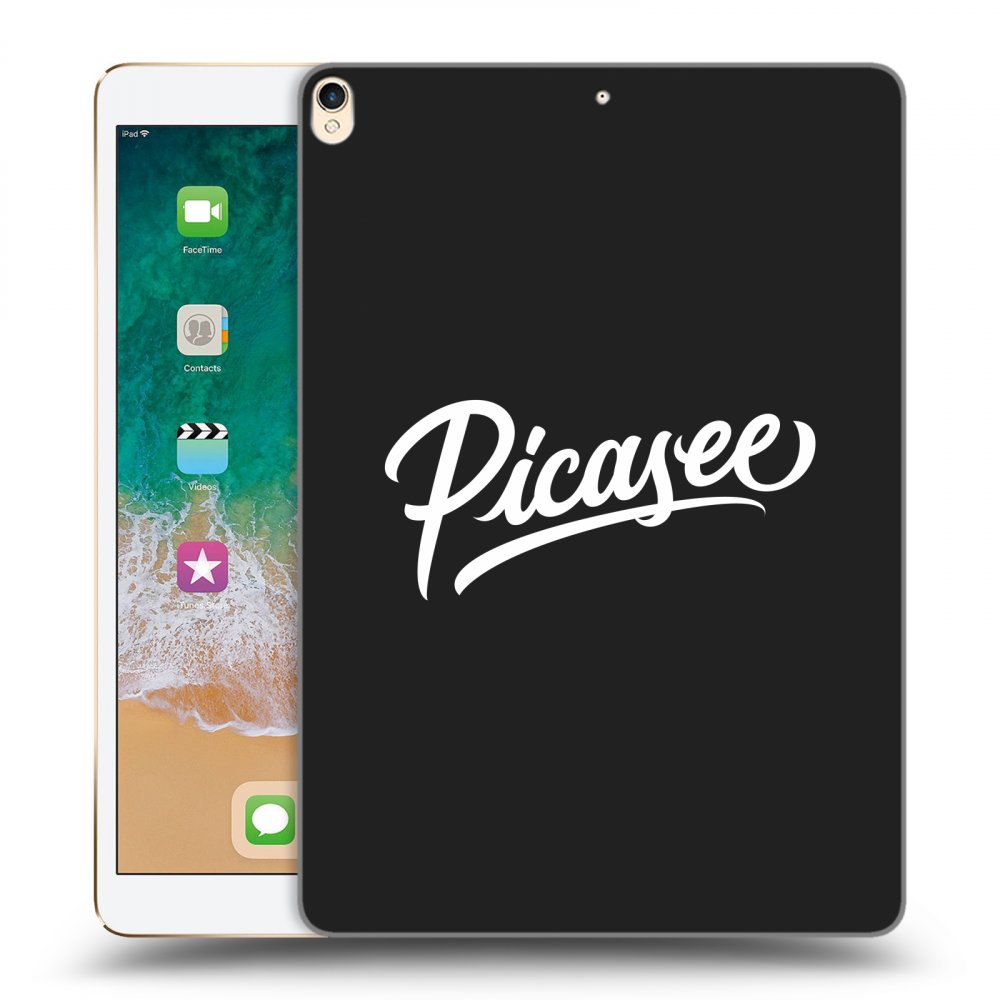 Picasee silikónový čierny obal pre Apple iPad Pro 10.5" 2017 (2. gen) - Picasee - old logo - white