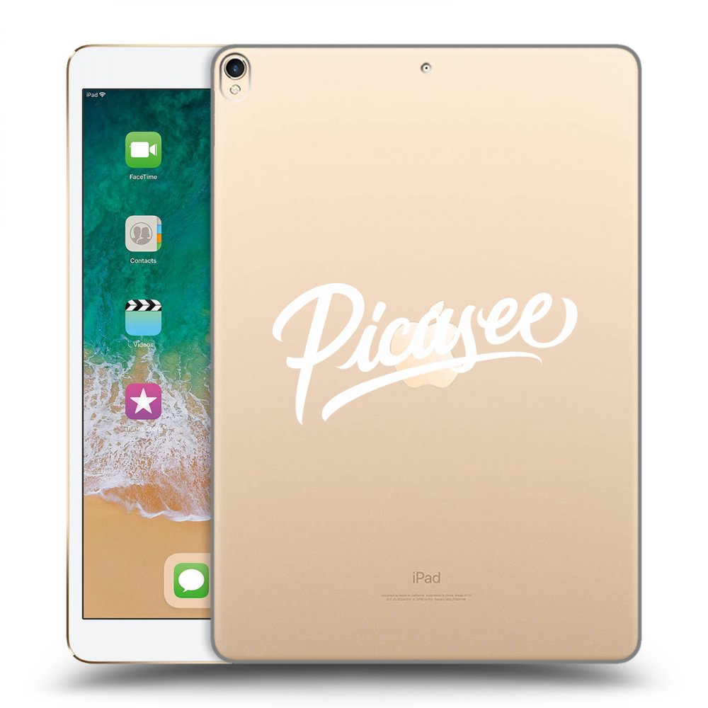 Picasee silikónový prehľadný obal pre Apple iPad Pro 10.5" 2017 (2. gen) - Picasee - old logo - white