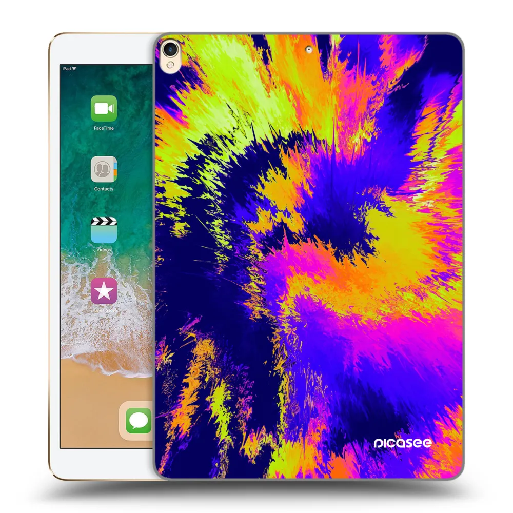 Picasee silikónový prehľadný obal pre Apple iPad Pro 10.5" 2017 (2. gen) - Burn