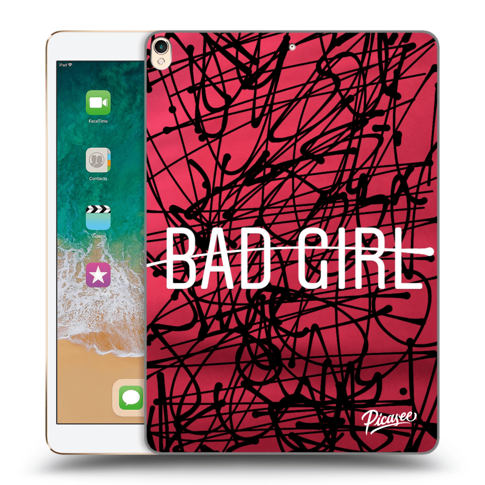 Picasee silikónový prehľadný obal pre Apple iPad Pro 10.5" 2017 (2. gen) - Bad girl