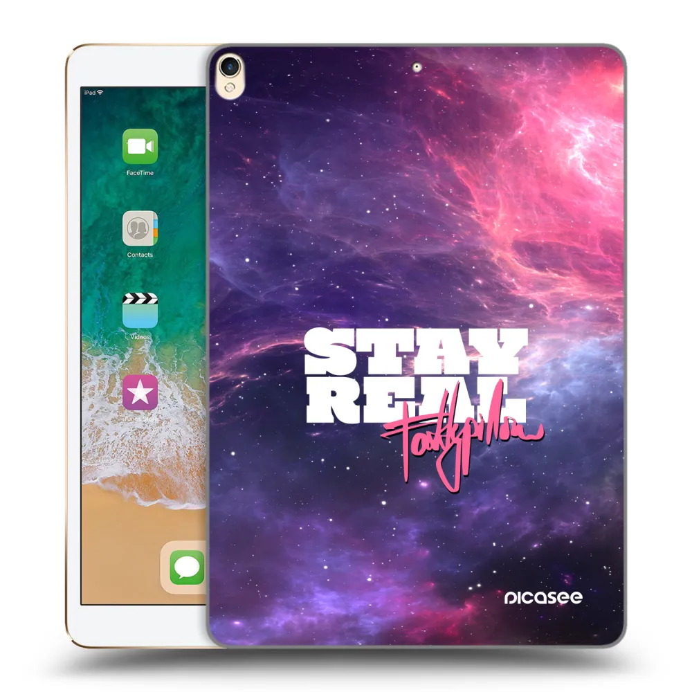 Picasee silikónový prehľadný obal pre Apple iPad Pro 10.5" 2017 (2. gen) - Stay Real