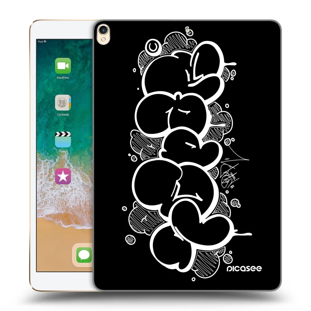Picasee silikónový prehľadný obal pre Apple iPad Pro 10.5" 2017 (2. gen) - Throw UP