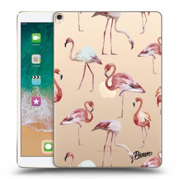 Picasee silikónový prehľadný obal pre Apple iPad Pro 10.5" 2017 (2. gen) - Flamingos