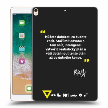 Picasee silikónový čierny obal pre Apple iPad Pro 10.5" 2017 (2. gen) - Kazma - MŮŽETE DOKÁZAT, CO BUDETE CHTÍT