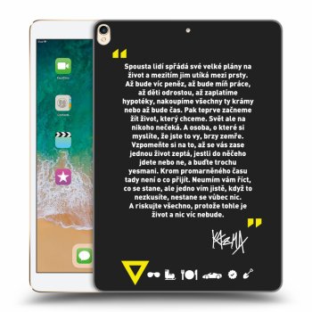Picasee silikónový čierny obal pre Apple iPad Pro 10.5" 2017 (2. gen) - Kazma - BUĎTE TROCHU YESMANI