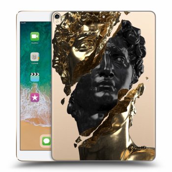 Picasee silikónový prehľadný obal pre Apple iPad Pro 10.5" 2017 (2. gen) - Gold - Black