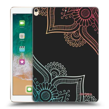 Picasee silikónový čierny obal pre Apple iPad Pro 10.5" 2017 (2. gen) - Kvetinový vzor