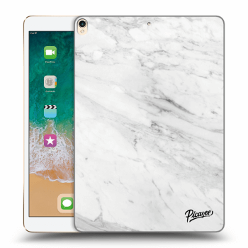 Picasee silikónový prehľadný obal pre Apple iPad Pro 10.5" 2017 (2. gen) - White marble