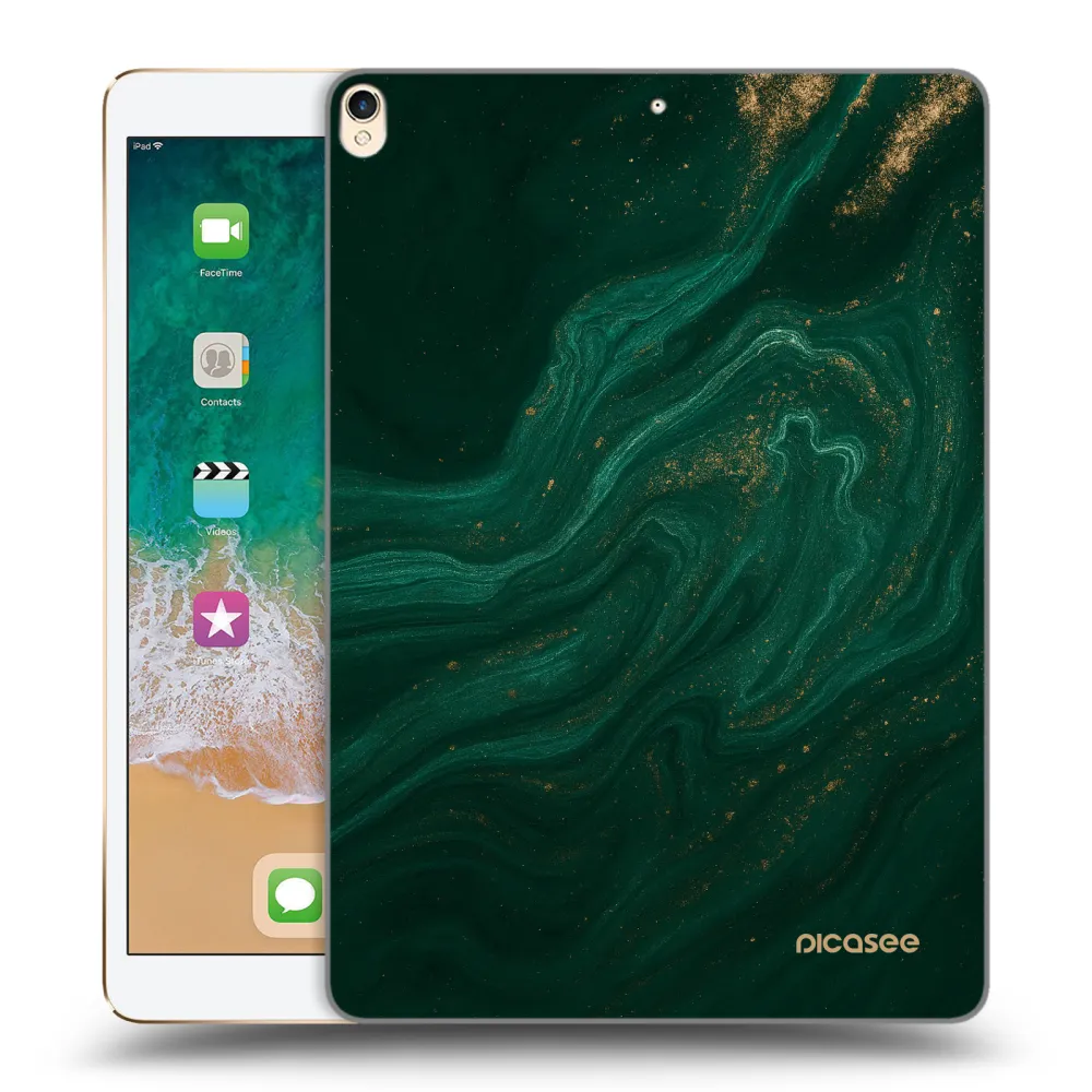 Picasee silikónový prehľadný obal pre Apple iPad Pro 10.5" 2017 (2. gen) - Green