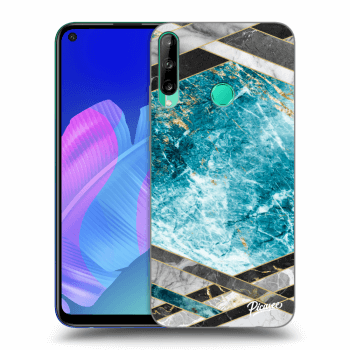 Obal pre Huawei P40 Lite E - Blue geometry