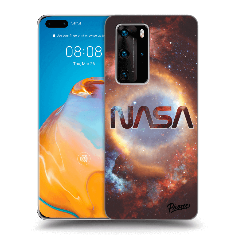 Picasee silikónový čierny obal pre Huawei P40 Pro - Nebula