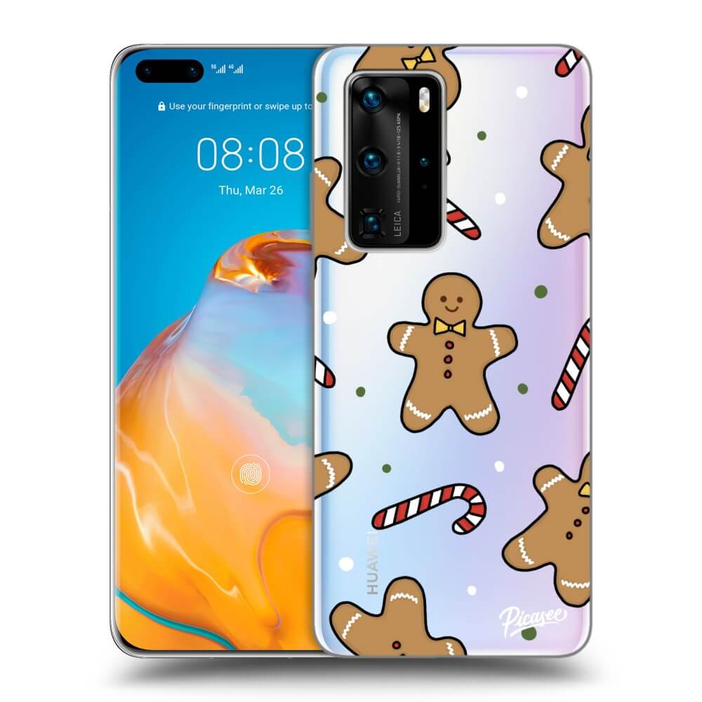 Picasee silikónový prehľadný obal pre Huawei P40 Pro - Gingerbread