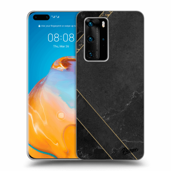 Obal pre Huawei P40 Pro - Black tile