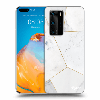 Obal pre Huawei P40 Pro - White tile